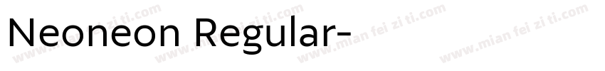 Neoneon Regular字体转换